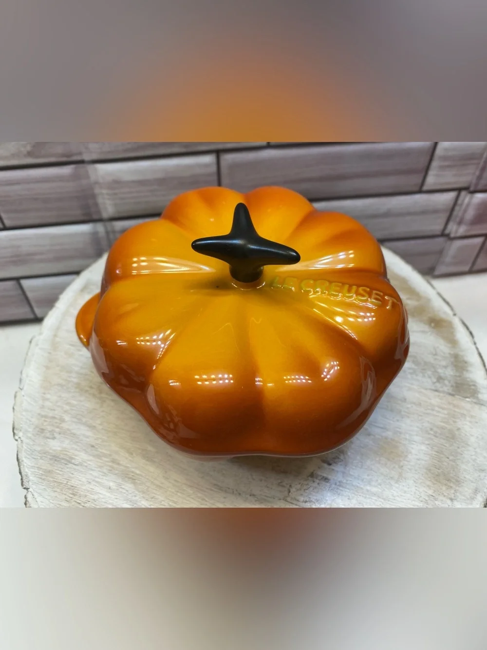 Le Creuset ❤️Mini Pumpkin Cocotte 300ml Marronnier NIB**